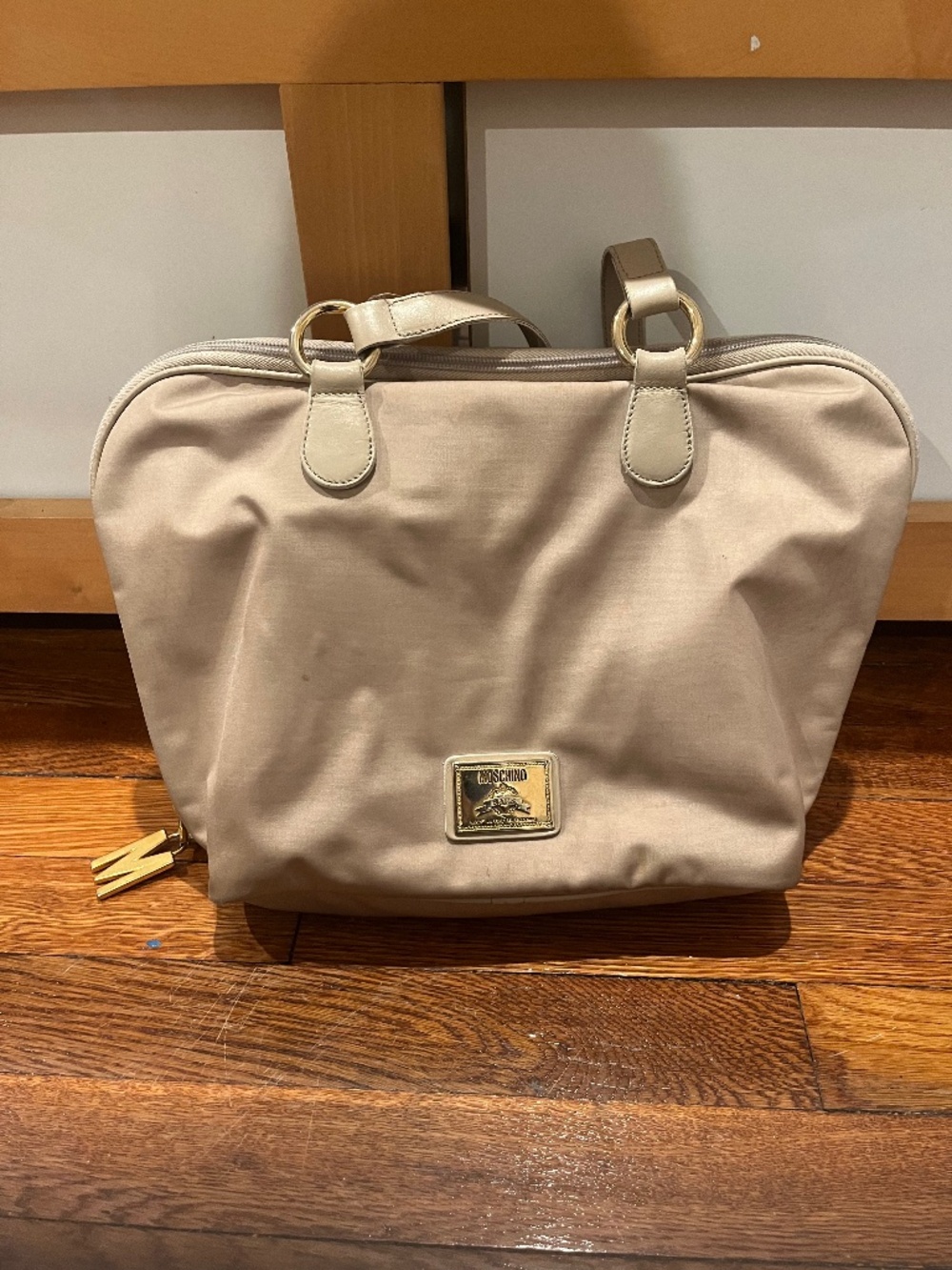 Moschino tan/beige authentic handbag